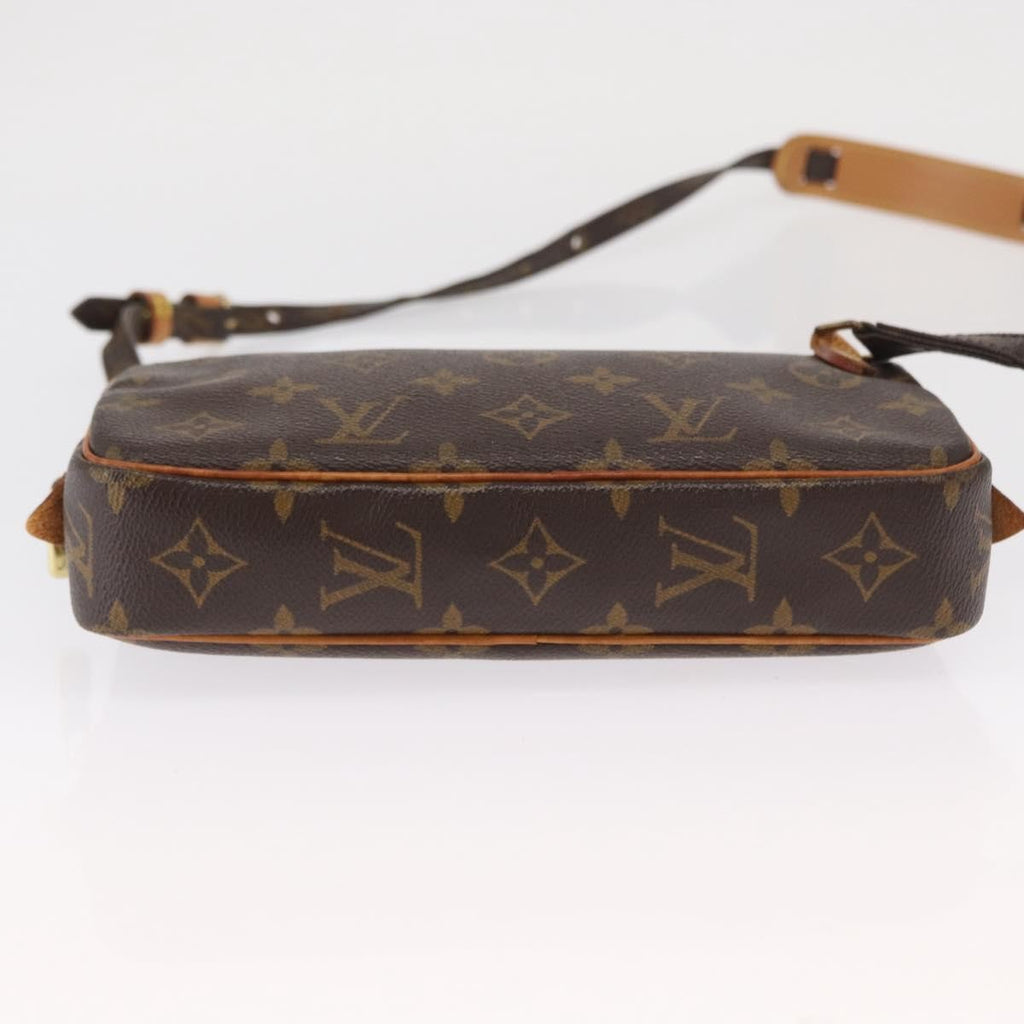 Louis Vuitton Pochette Marly Bandouliere Bag Monogram Canvas Brown Canvas Shoulder Bag Bag (Pre-Owned)