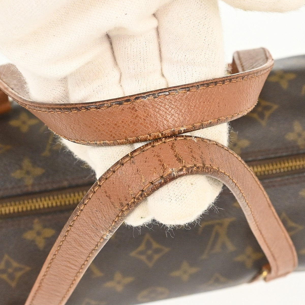 Louis Vuitton Papillon Handbag Monogram Canvas Brown Canvas Handbag (Pre-Owned)