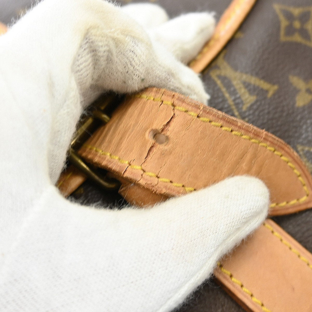 Louis Vuitton Saumur Handbag Monogram Canvas Brown Canvas Shoulder Bag Bag (Pre-Owned)