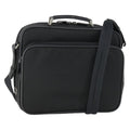 Prada Convertible Front Pocket Briefcase Tessuto With Saffiano Leather Black Nylon Briefcase Bag (Pre-Owned)