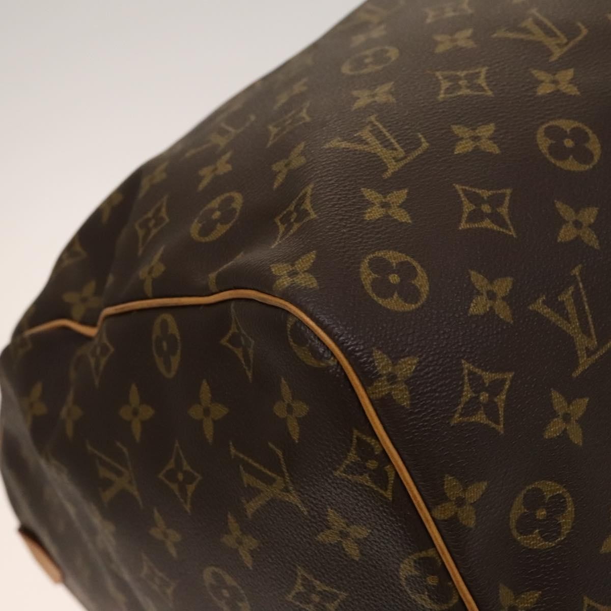 Louis Vuitton Keepall Bag Monogram Canvas Brown Canvas Bag (Pre-Owned)