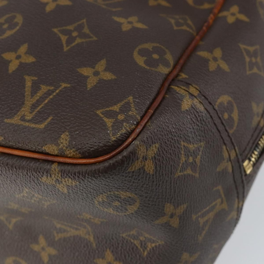 Louis Vuitton Deauville Handbag Monogram Canvas Brown Canvas Handbag (Pre-Owned)