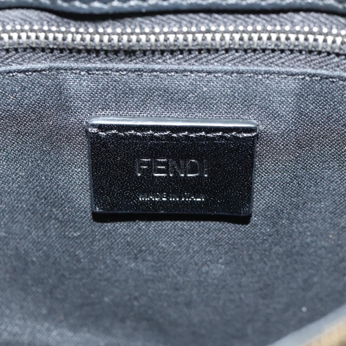 Fendi Baguette Convertible Belt Bag Zucca Canvas Black Canvas Bag (Pre-Owned)