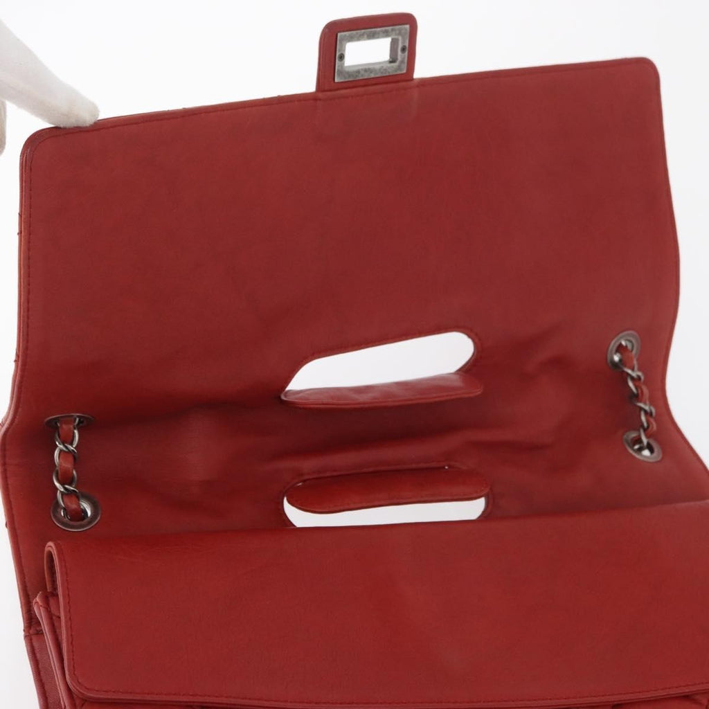 Chanel 2.55 Shoulder Bag Leather Red Leather Handbag (Pre-Owned)