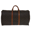 Louis Vuitton Keepall Bandouliere Bag Monogram Canvas Brown Canvas Travel Bag Bag (Pre-Owned)