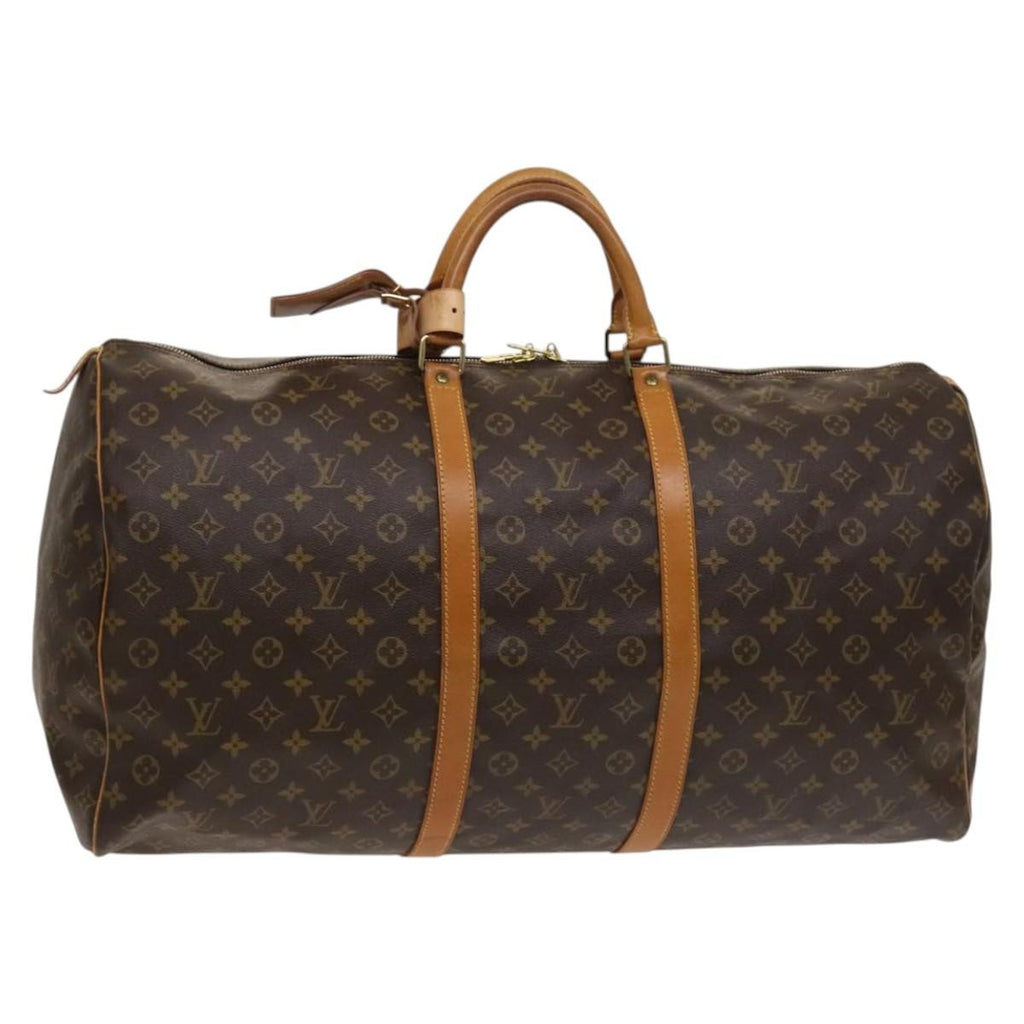 Louis Vuitton Keepall Bag Monogram Canvas Brown Canvas Travel Bag Bag (Pre-Owned)
