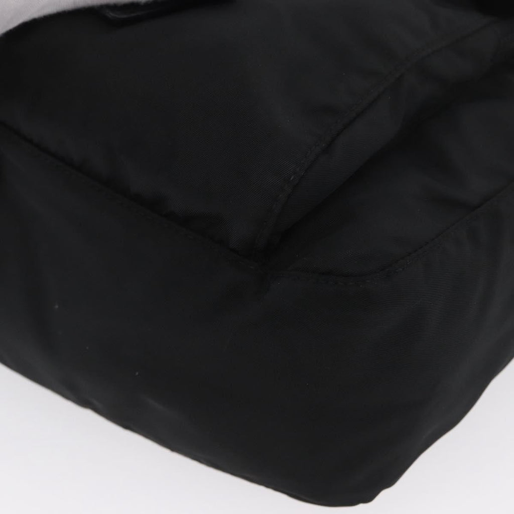 Prada Buckle Messenger Bag Tessuto Black Nylon Shoulder Bag Bag (Pre-Owned)