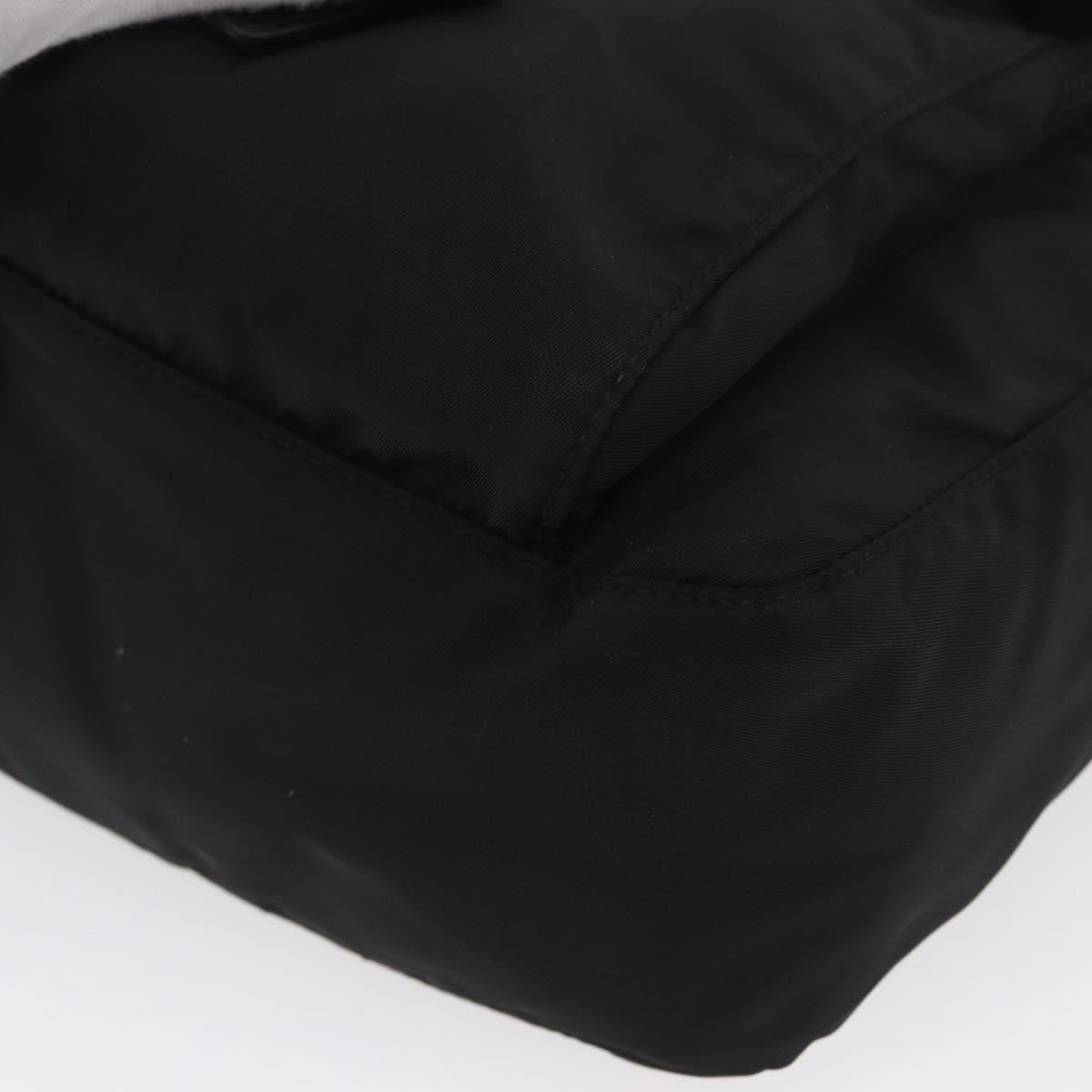Prada Buckle Messenger Bag Tessuto Black Nylon Shoulder Bag Bag (Pre-Owned)