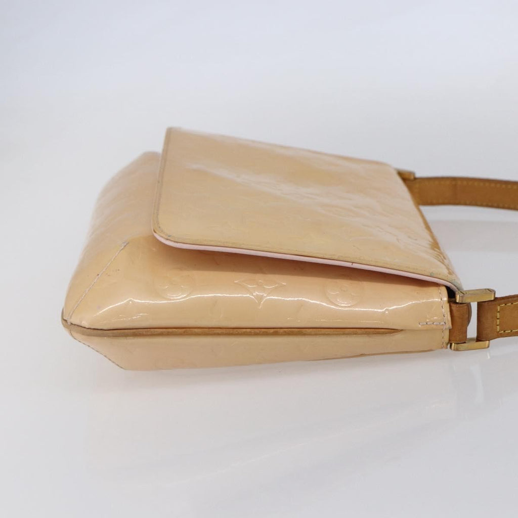 Louis Vuitton Thompson Street Handbag Monogram Vernis Beige Patent_Leather Shoulder Bag Bag (Pre-Owned)