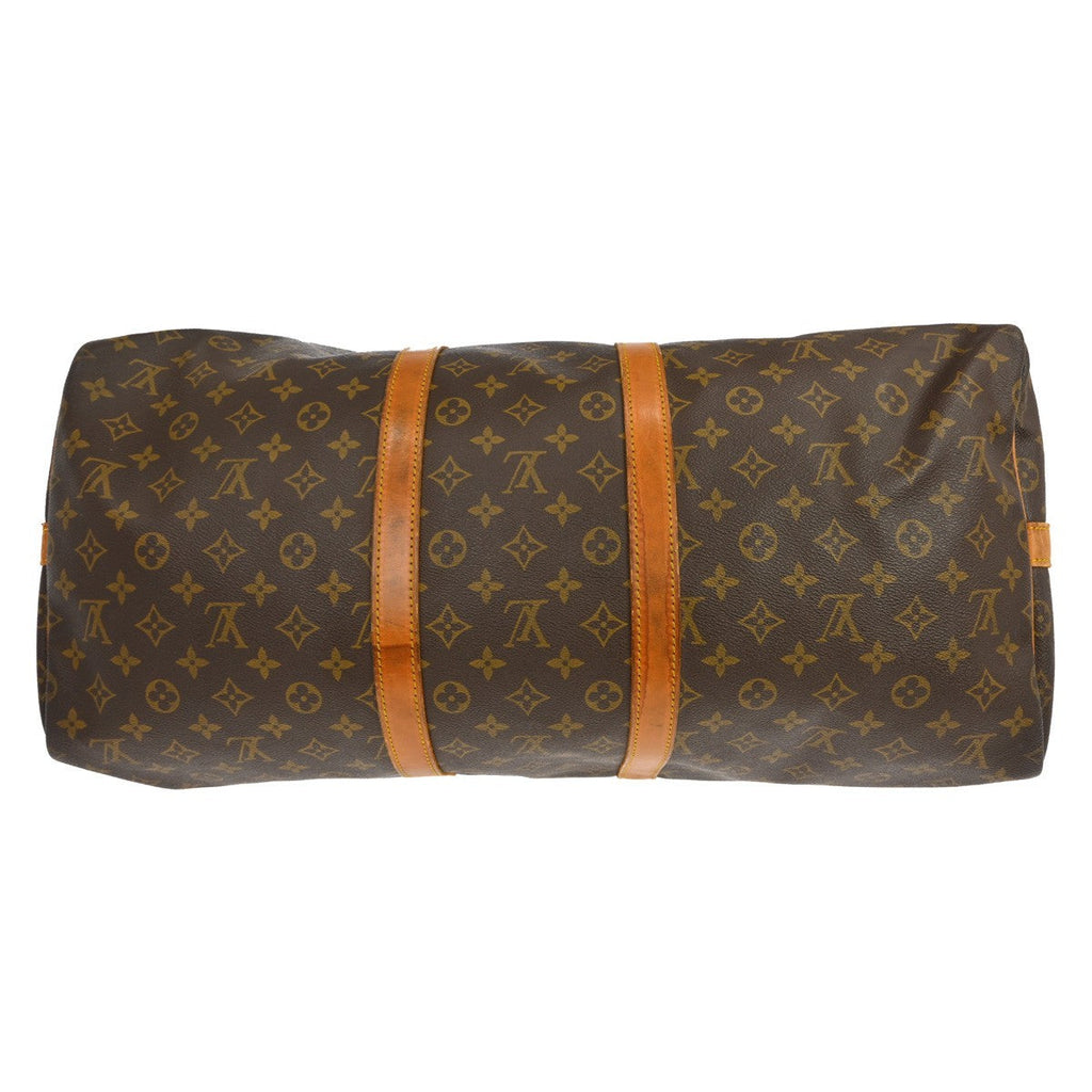 Louis Vuitton Keepall Bag Monogram Canvas Brown Canvas Travel Bag Bag (Pre-Owned)