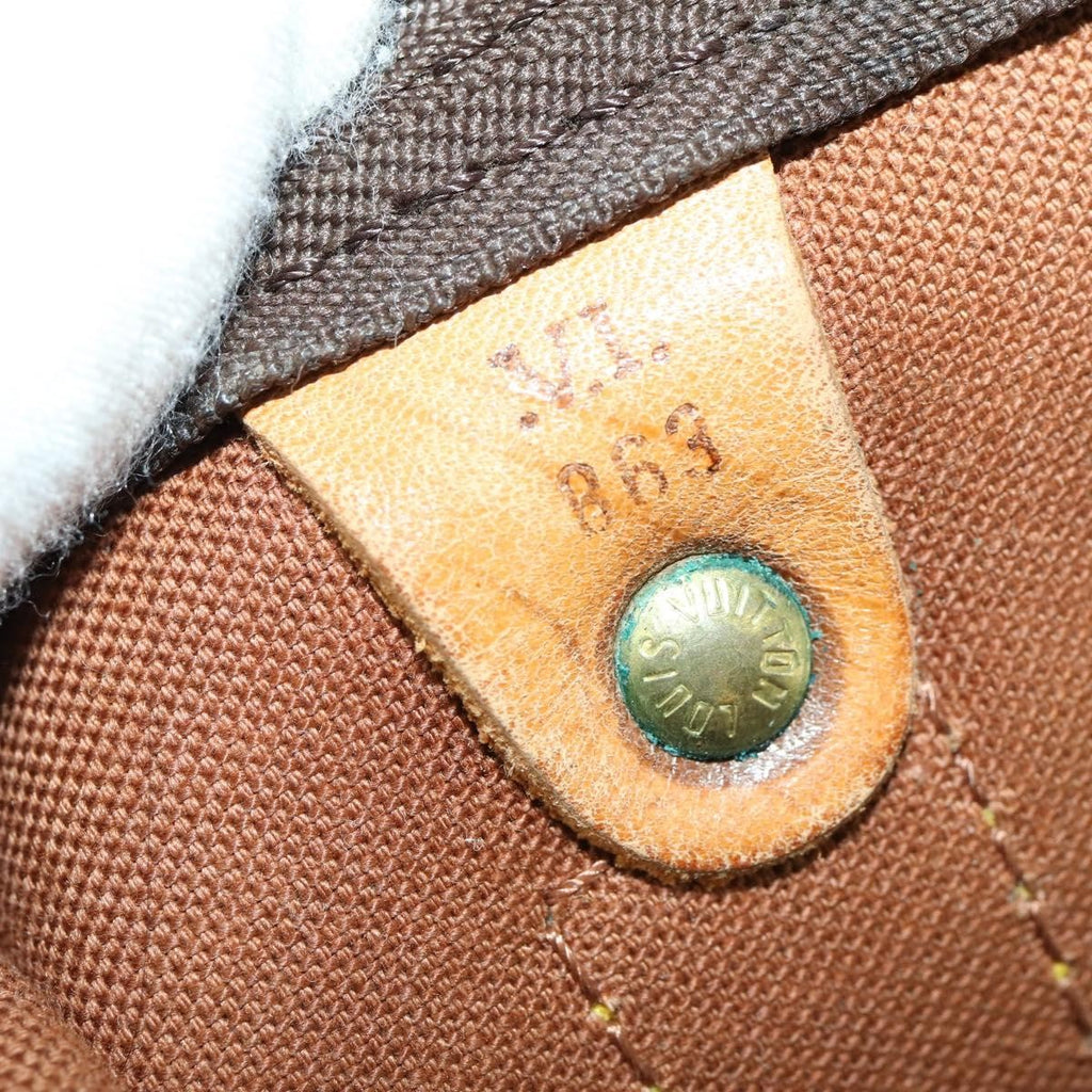Louis Vuitton Keepall Bag Monogram Canvas Brown Canvas Travel Bag Bag (Pre-Owned)