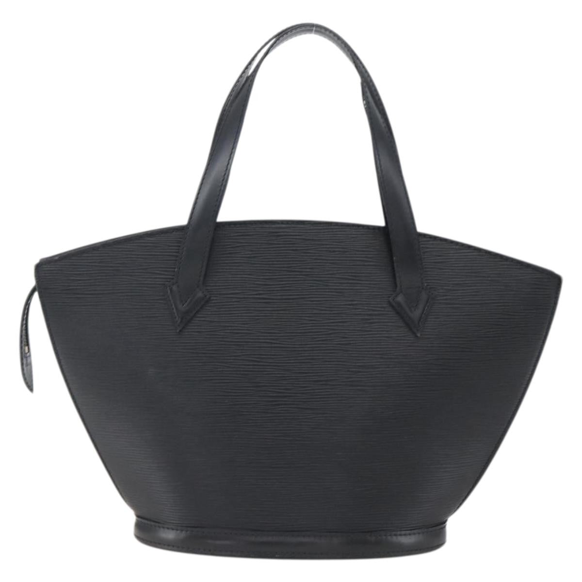 Louis Vuitton Saint Jacques Handbag Epi Leather Black Leather Handbag (Pre-Owned)