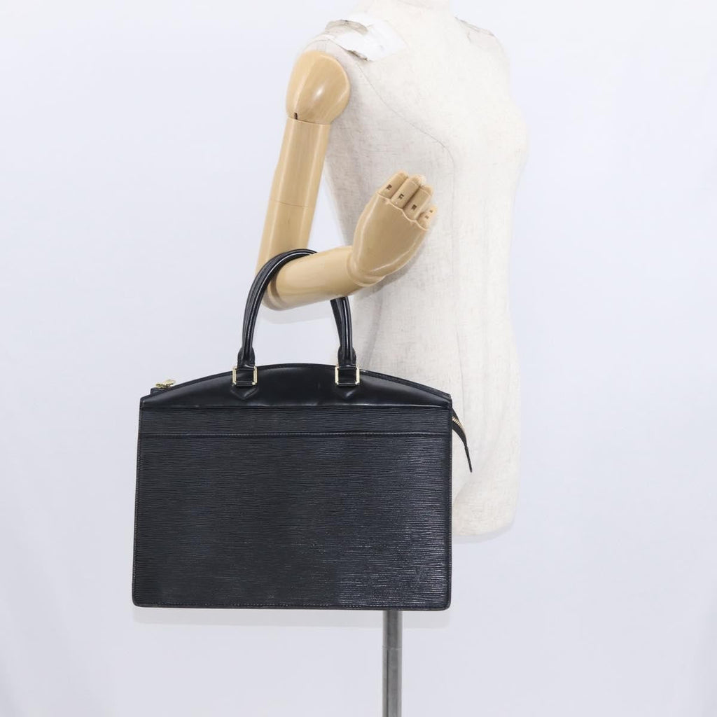 Louis Vuitton Riviera Handbag Epi Leather Black Leather Handbag (Pre-Owned)