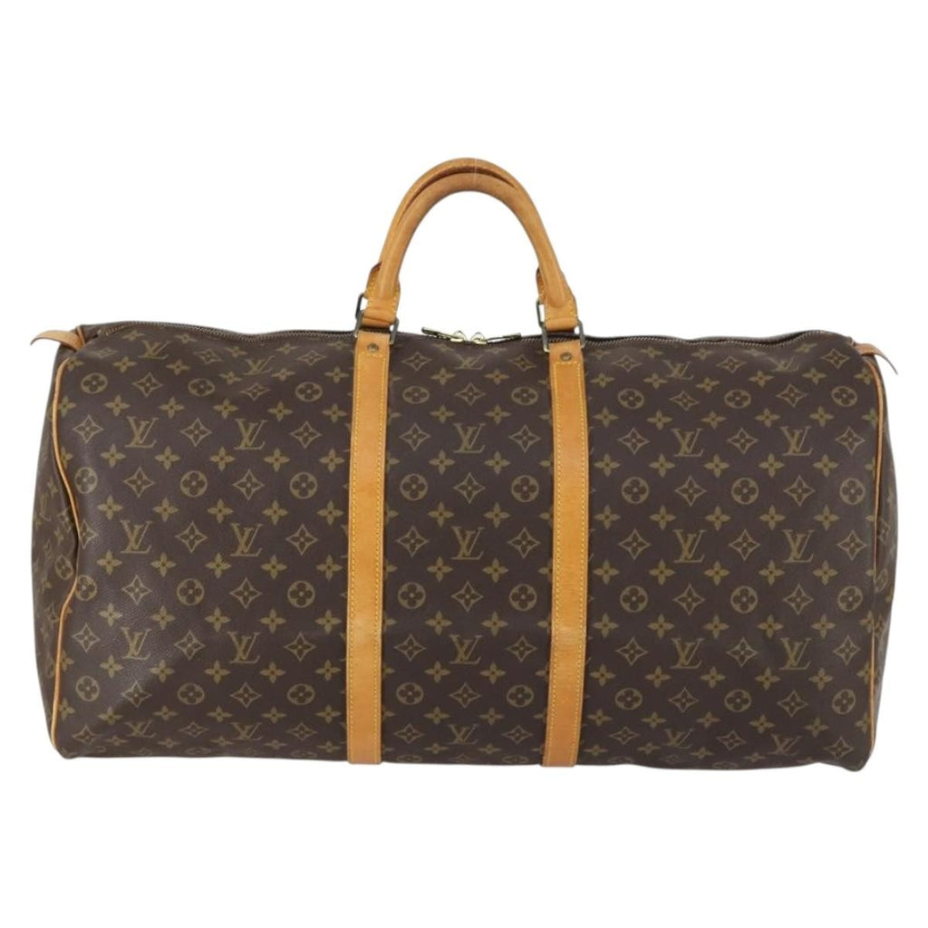 Louis Vuitton Keepall Bag Monogram Canvas Brown Canvas Travel Bag Bag (Pre-Owned)