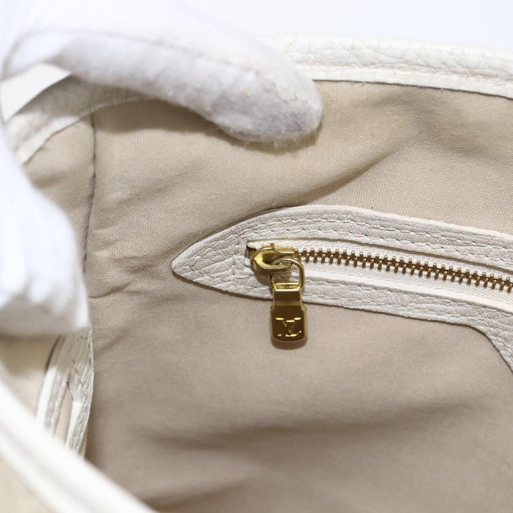 Louis Vuitton Petit Bucket Bag Mini Lin Beige Canvas Shoulder Bag Bag (Pre-Owned)