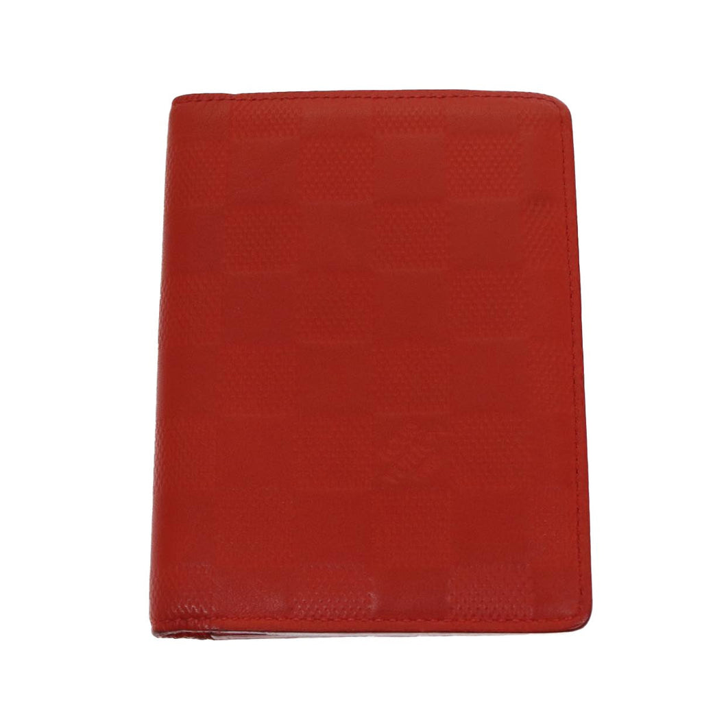 Louis Vuitton Infini Organiser Leather Red Leather Wallets Accessory (Pre-Owned)