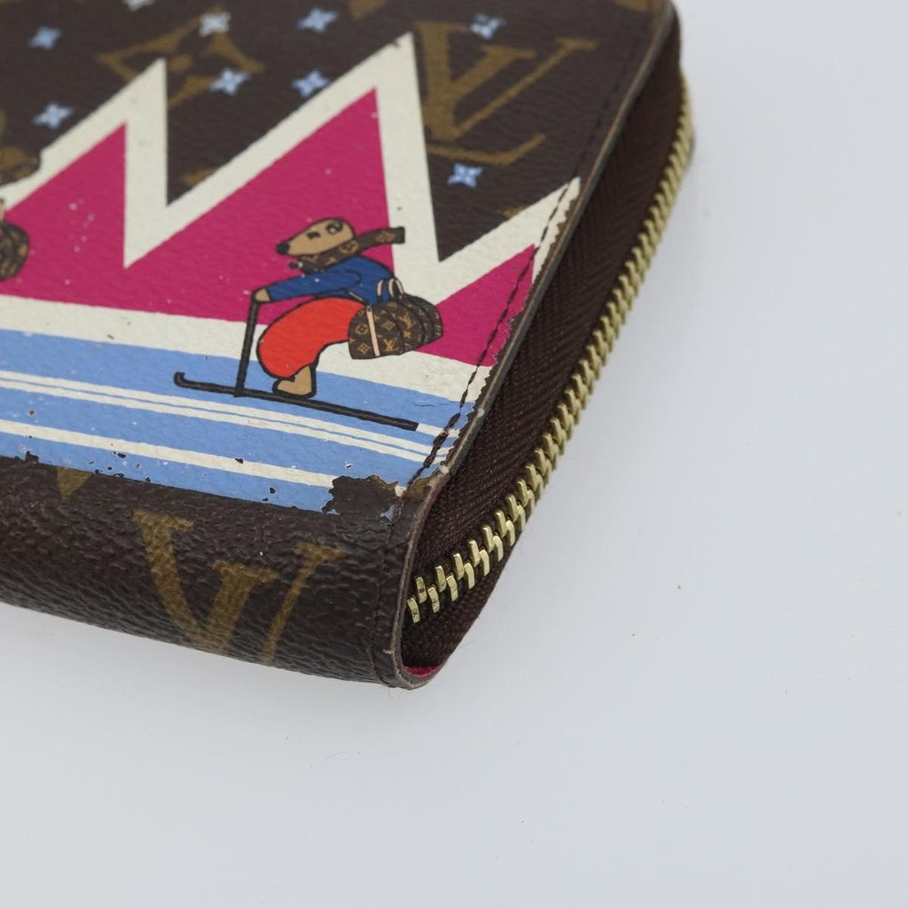 Louis Vuitton Zippy Wallet Canvas Brown Canvas Wallets Accessory (Pre-Owned)