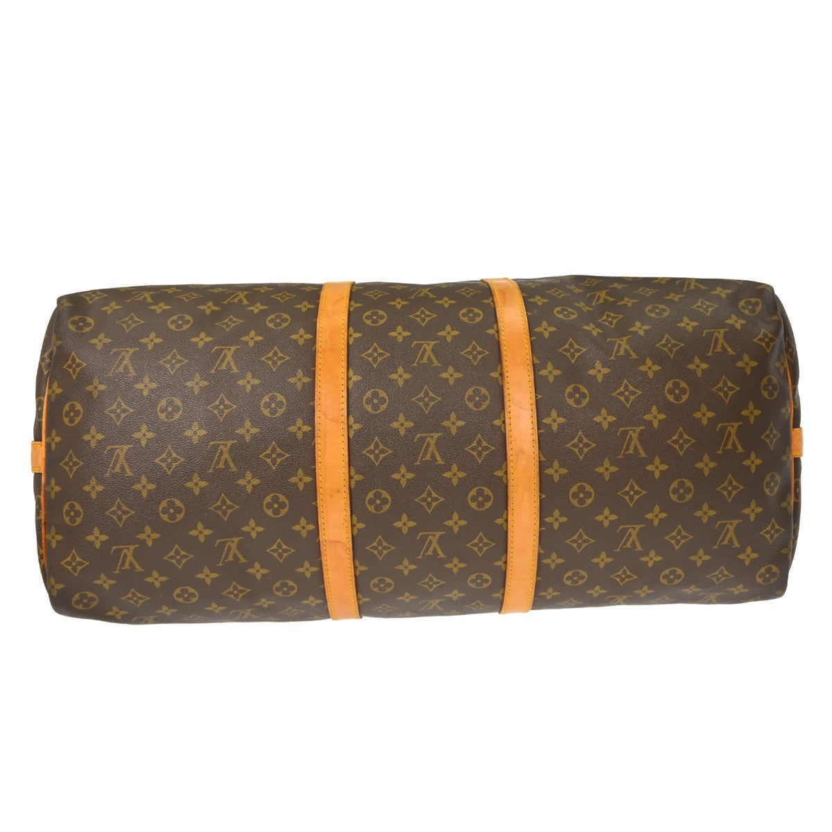 Louis Vuitton Keepall Bandouliere Bag Monogram Canvas Brown Canvas Travel Bag Bag (Pre-Owned)