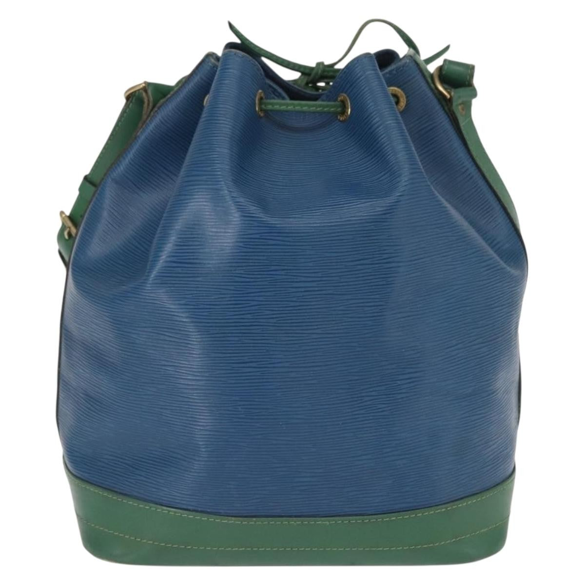 Louis Vuitton Bicolor Noe Handbag Epi Leather Blue Leather Shoulder Bag Bag (Pre-Owned)