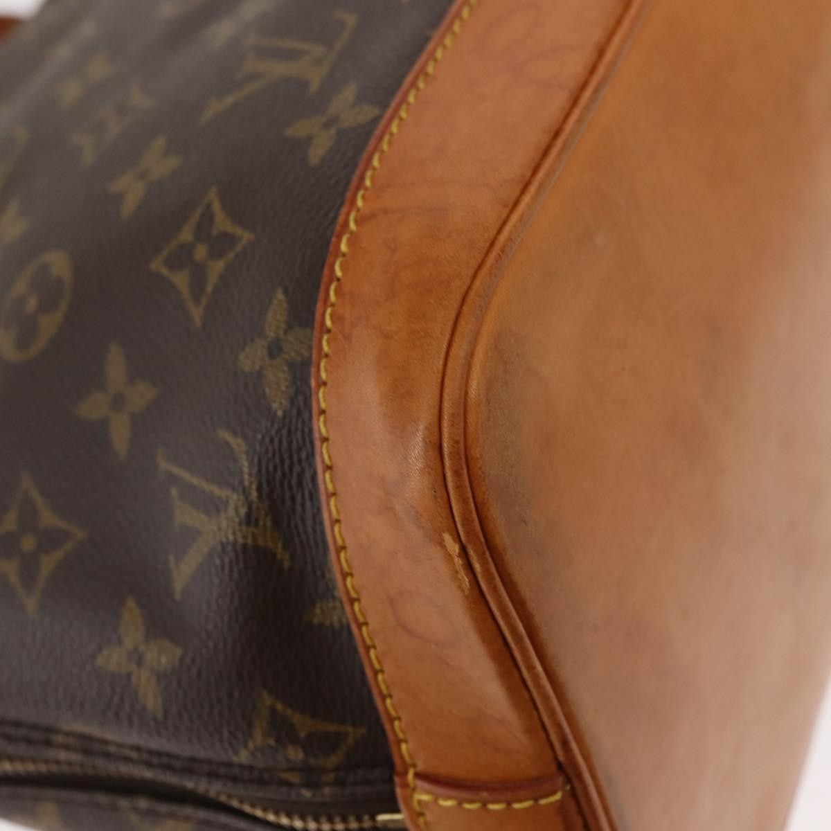 Louis Vuitton Vintage Alma Handbag Monogram Canvas Brown Canvas Handbag (Pre-Owned)