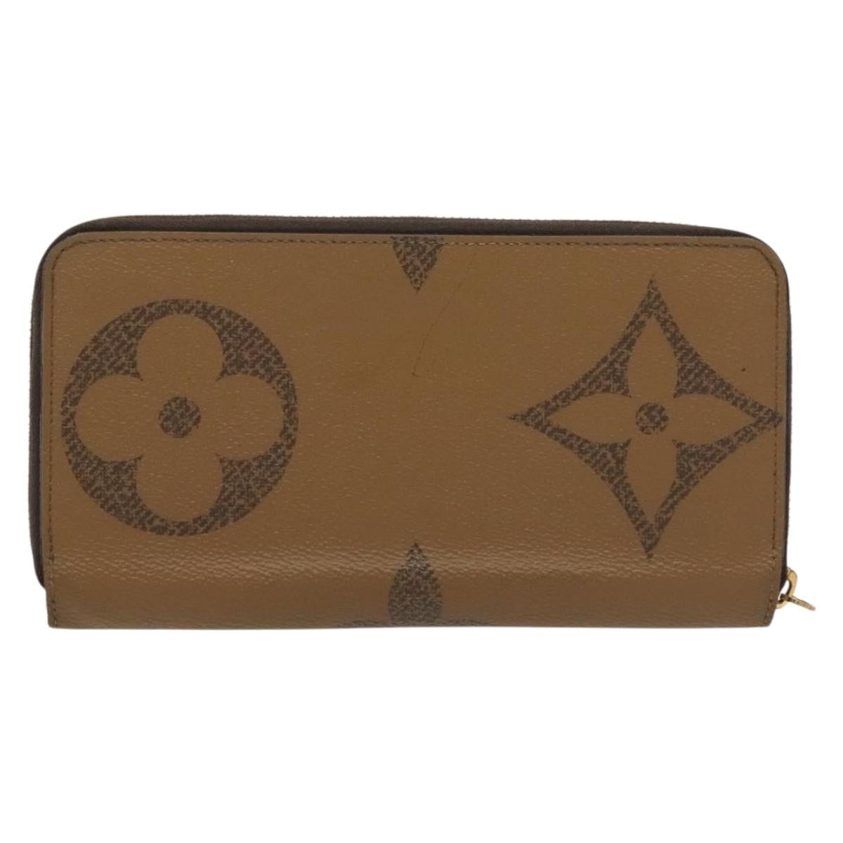 Louis Vuitton Zippy Wallet Canvas Brown Canvas Wallets Accessory (Pre-Owned)