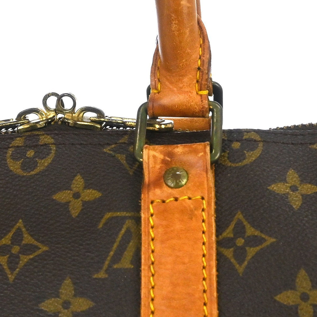Louis Vuitton Keepall Bag Monogram Canvas Brown Canvas Travel Bag Bag (Pre-Owned)