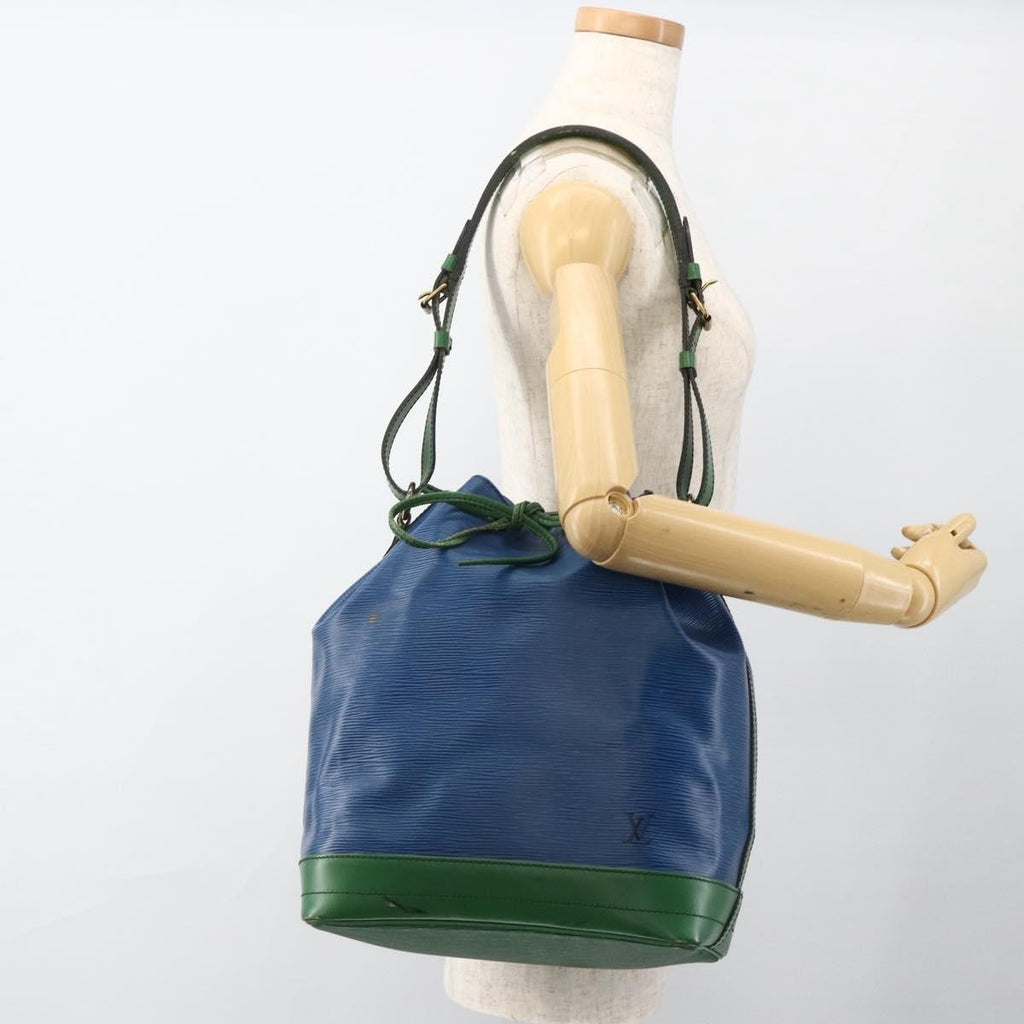 Louis Vuitton Bicolor Noe Handbag Epi Leather Blue Leather Shoulder Bag Bag (Pre-Owned)