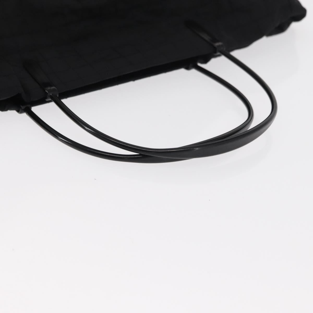 Prada Vintage Handbag Tessuto Black Nylon Handbag (Pre-Owned)