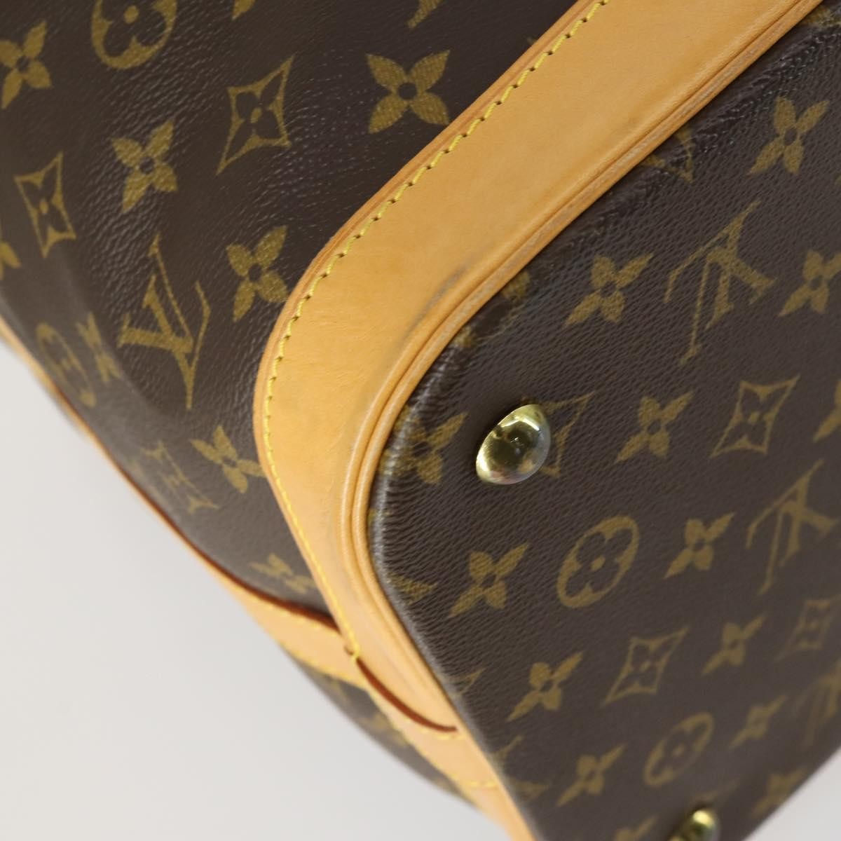 Louis Vuitton Cruiser Handbag Monogram Canvas Brown Canvas Travel Bag Bag (Pre-Owned)