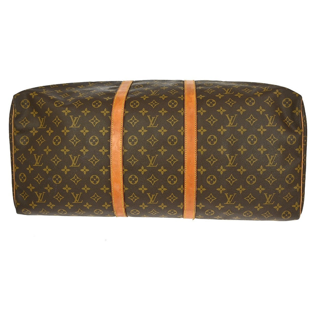 Louis Vuitton Keepall Bag Monogram Canvas Brown Canvas Travel Bag Bag (Pre-Owned)