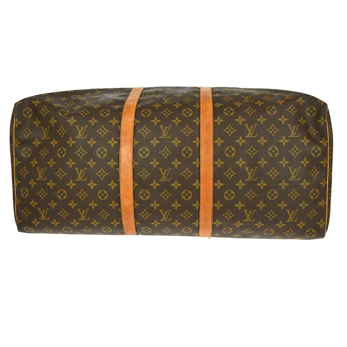 Louis Vuitton Keepall Bag Monogram Canvas Brown Canvas Travel Bag Bag (Pre-Owned)