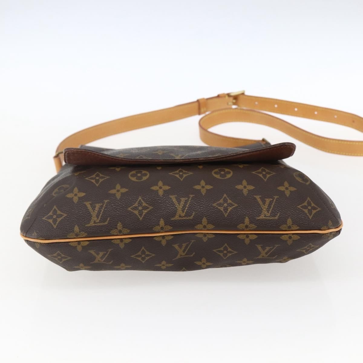 Louis Vuitton Musette Handbag Monogram Canvas Brown Canvas Shoulder Bag Bag (Pre-Owned)