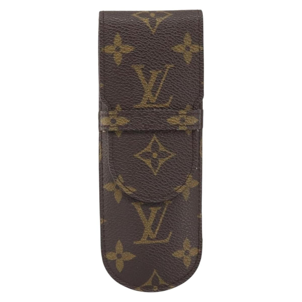 Louis Vuitton Etui À Stylo Canvas Brown Canvas Clutche & Pouche Bag (Pre-Owned)