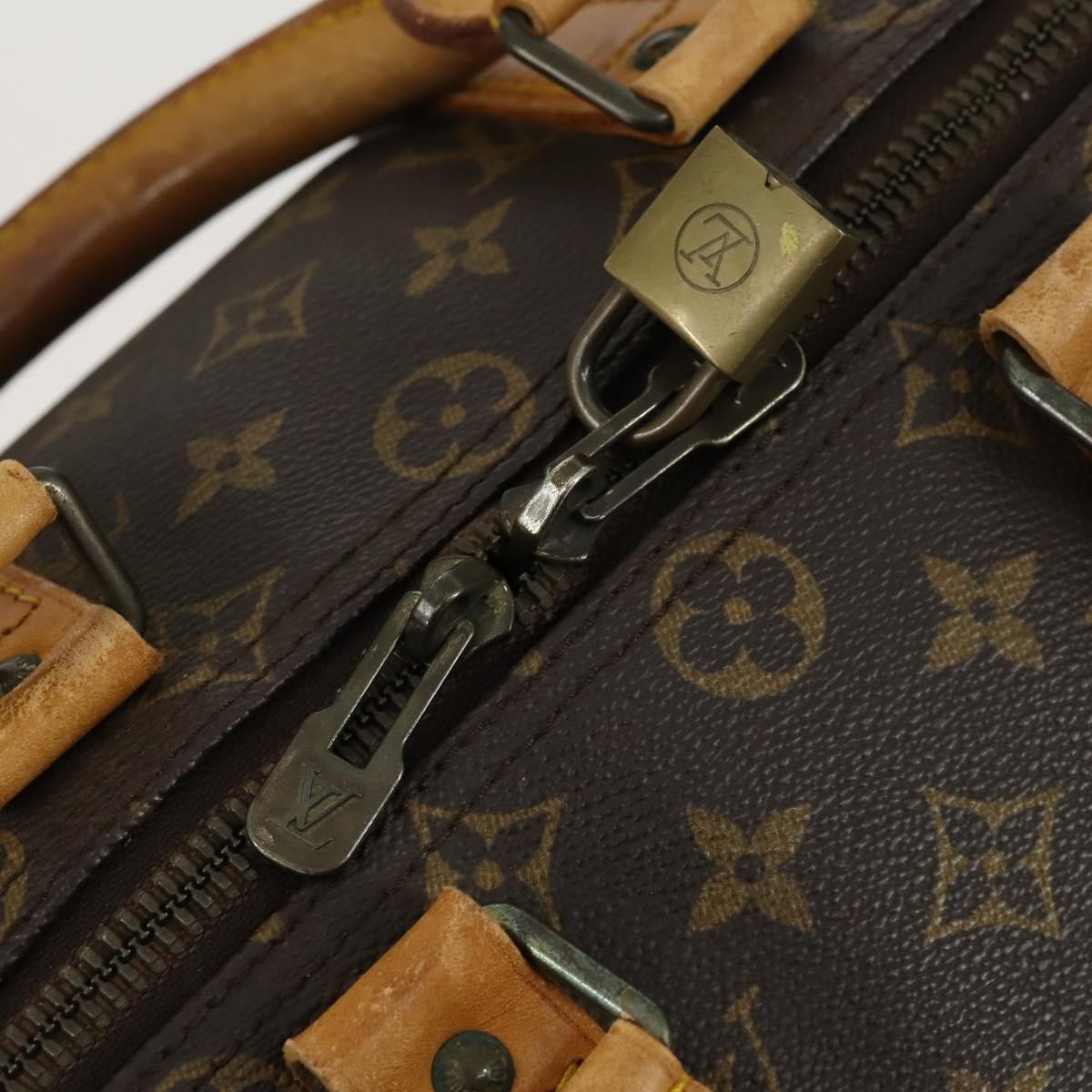 Louis Vuitton Keepall Bag Monogram Canvas Brown Canvas Travel Bag Bag (Pre-Owned)
