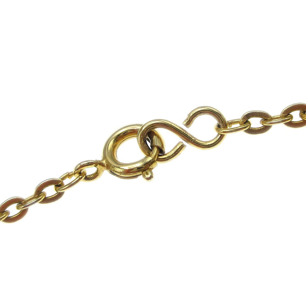 Chanel Vintage Cc Pendent Necklace Plated Metal Gold Gold_Plated Jewelry (Pre-Owned)