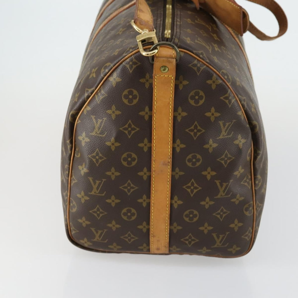 Louis Vuitton Keepall Bandouliere Bag Monogram Canvas Brown Canvas Travel Bag Bag (Pre-Owned)
