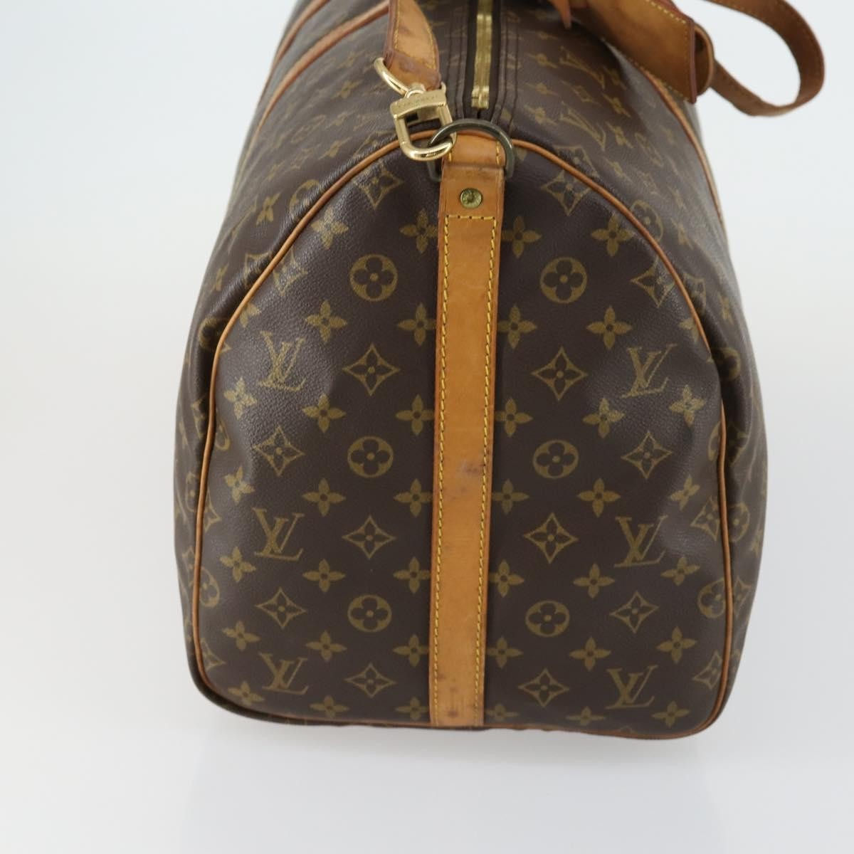 Louis Vuitton Keepall Bandouliere Bag Monogram Canvas Brown Canvas Travel Bag Bag (Pre-Owned)