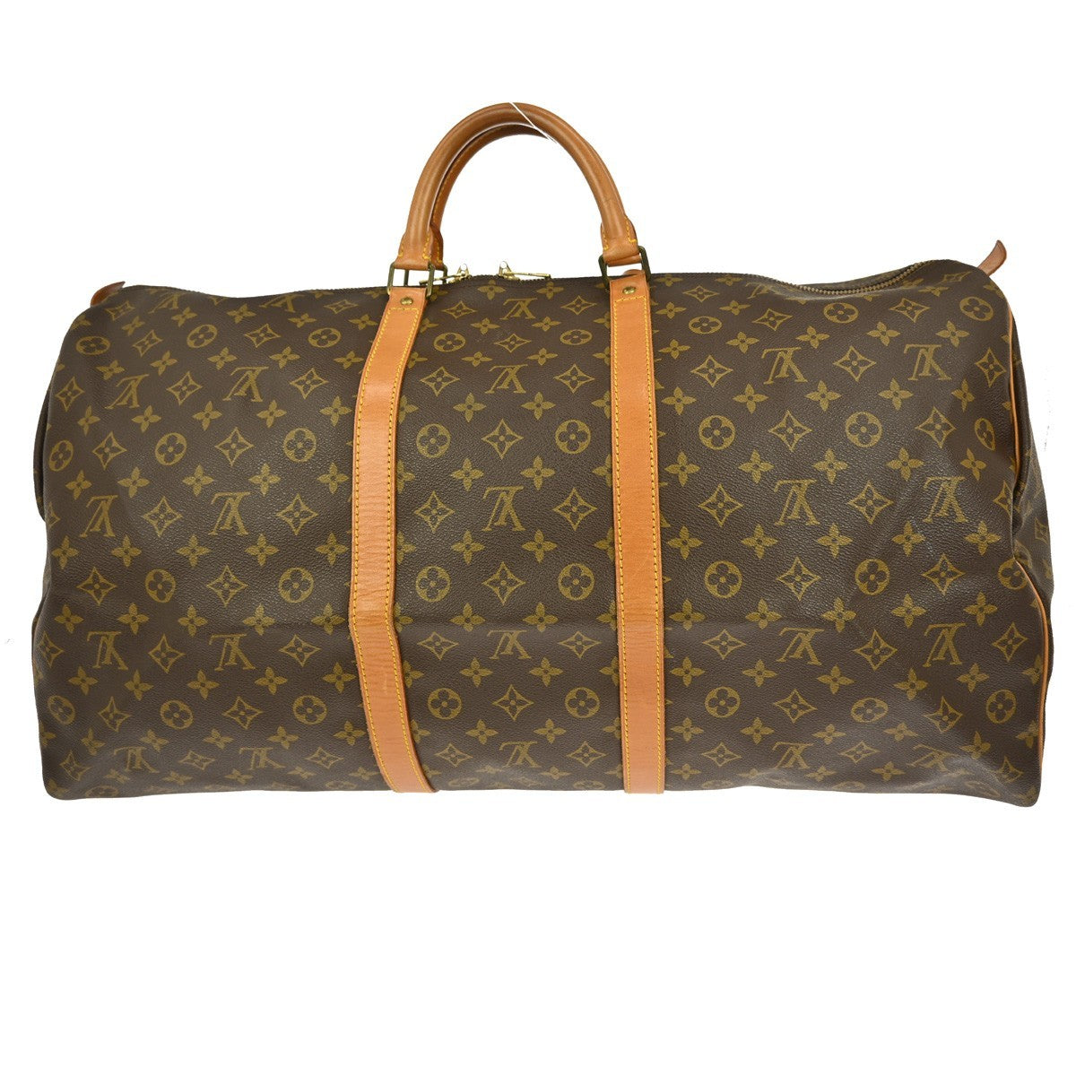 Louis Vuitton Keepall Bag Monogram Canvas Brown Canvas Travel Bag Bag (Pre-Owned)