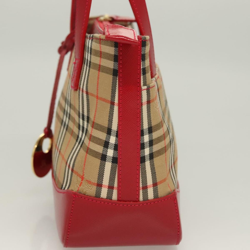 Burberry Nova Check Handbag Nova Check Canvas And Leather Beige Canvas Handbag (Pre-Owned)