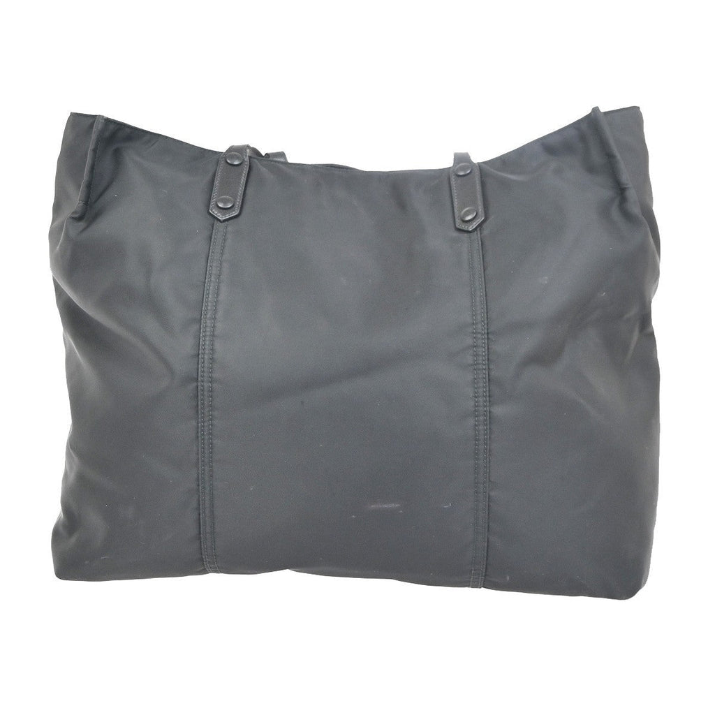 Prada Etiquette Tote Tessuto Black Nylon Tote Bag Bag (Pre-Owned)