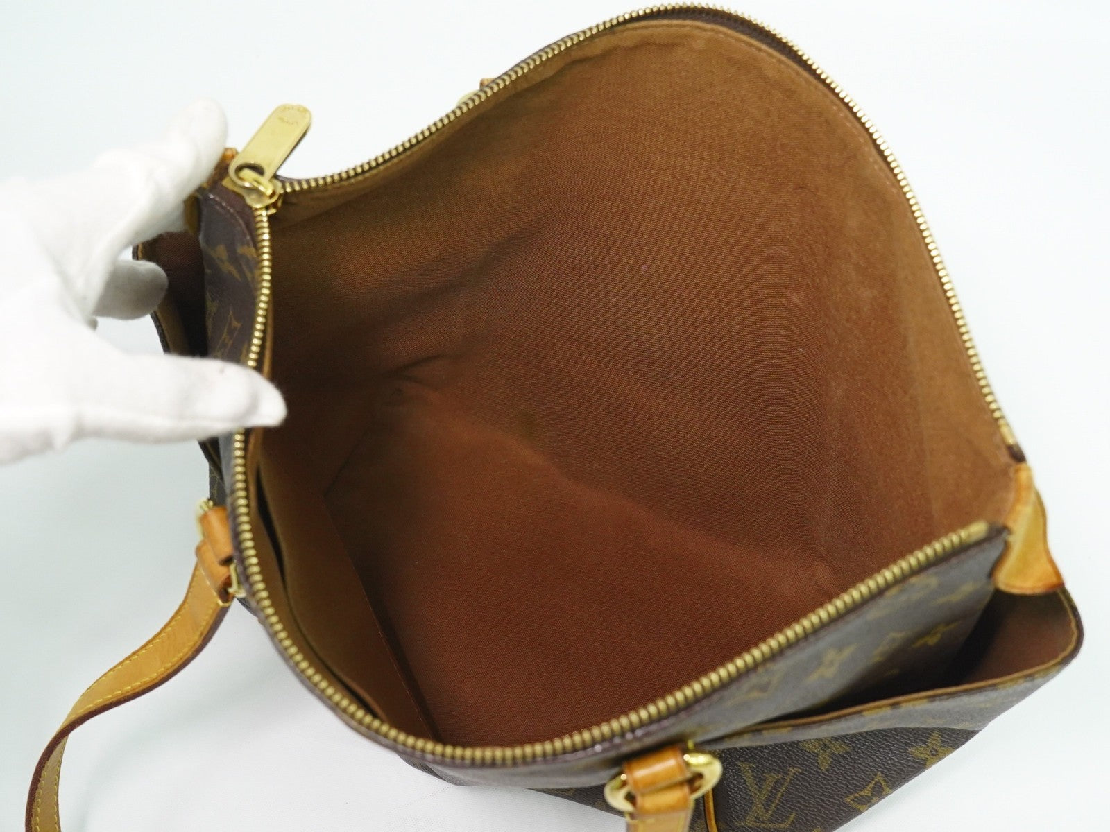 Louis Vuitton Totally Handbag Monogram Canvas Brown Canvas Tote Bag Bag (Pre-Owned)