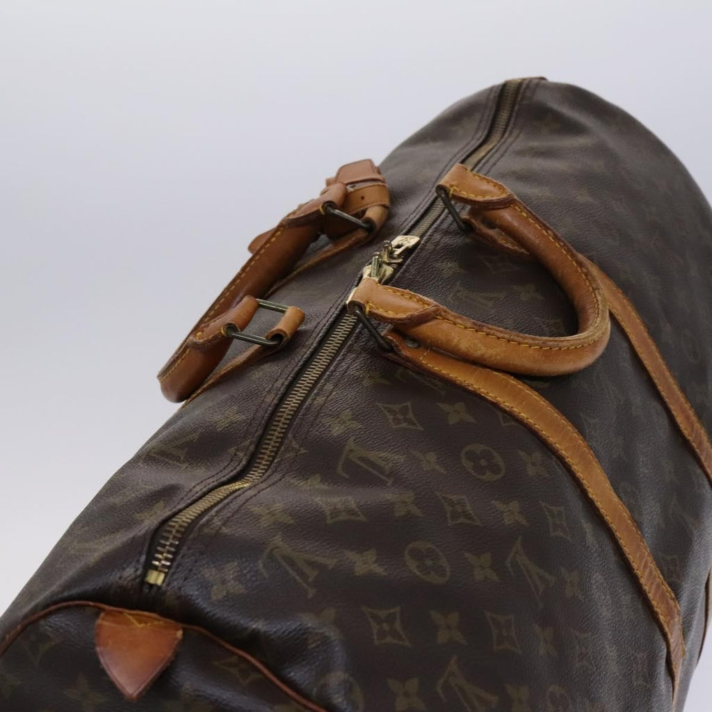 Louis Vuitton Keepall Bag Monogram Canvas Brown Canvas Travel Bag Bag (Pre-Owned)