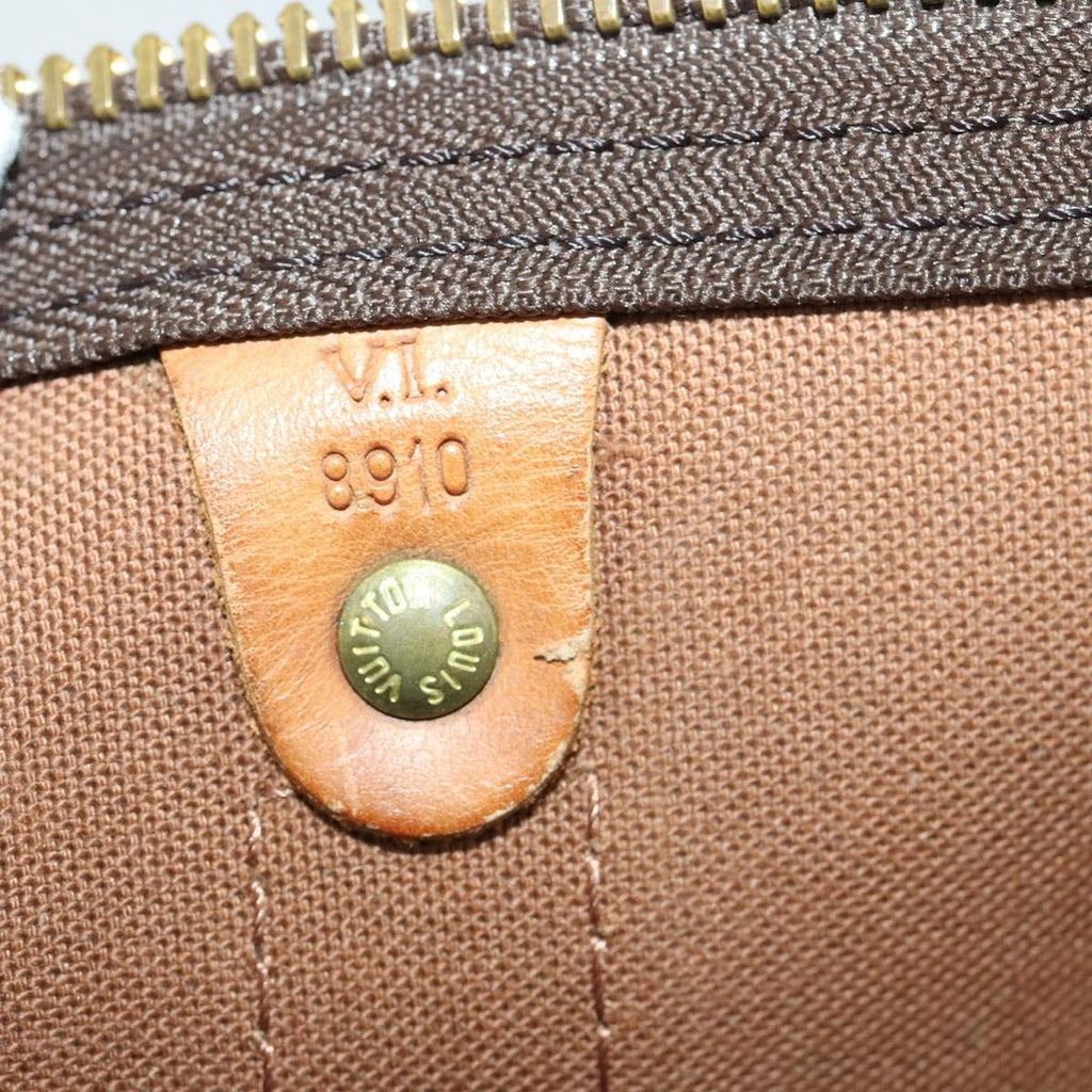 Louis Vuitton Keepall Bag Monogram Canvas Brown Canvas Travel Bag Bag (Pre-Owned)