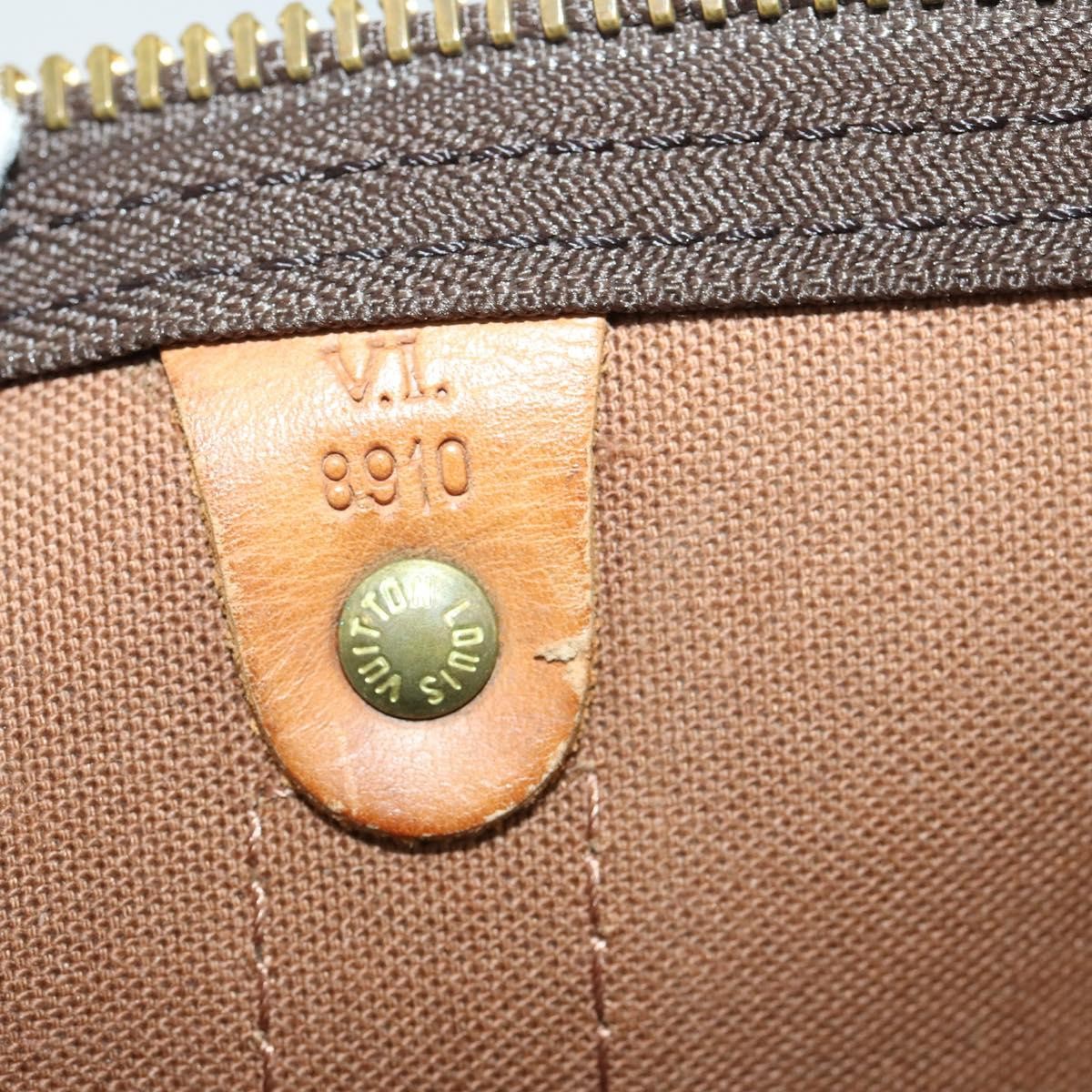 Louis Vuitton Keepall Bag Monogram Canvas Brown Canvas Travel Bag Bag (Pre-Owned)