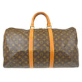 Louis Vuitton Keepall Bag Monogram Canvas Brown Canvas Travel Bag Bag (Pre-Owned)
