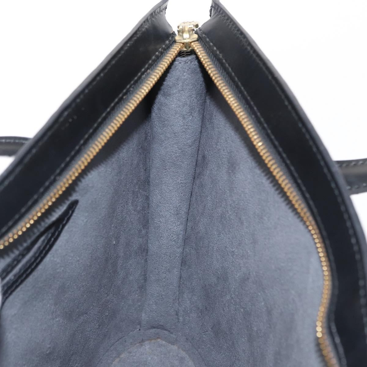 Louis Vuitton Saint Jacques Handbag Epi Leather Black Leather Handbag (Pre-Owned)