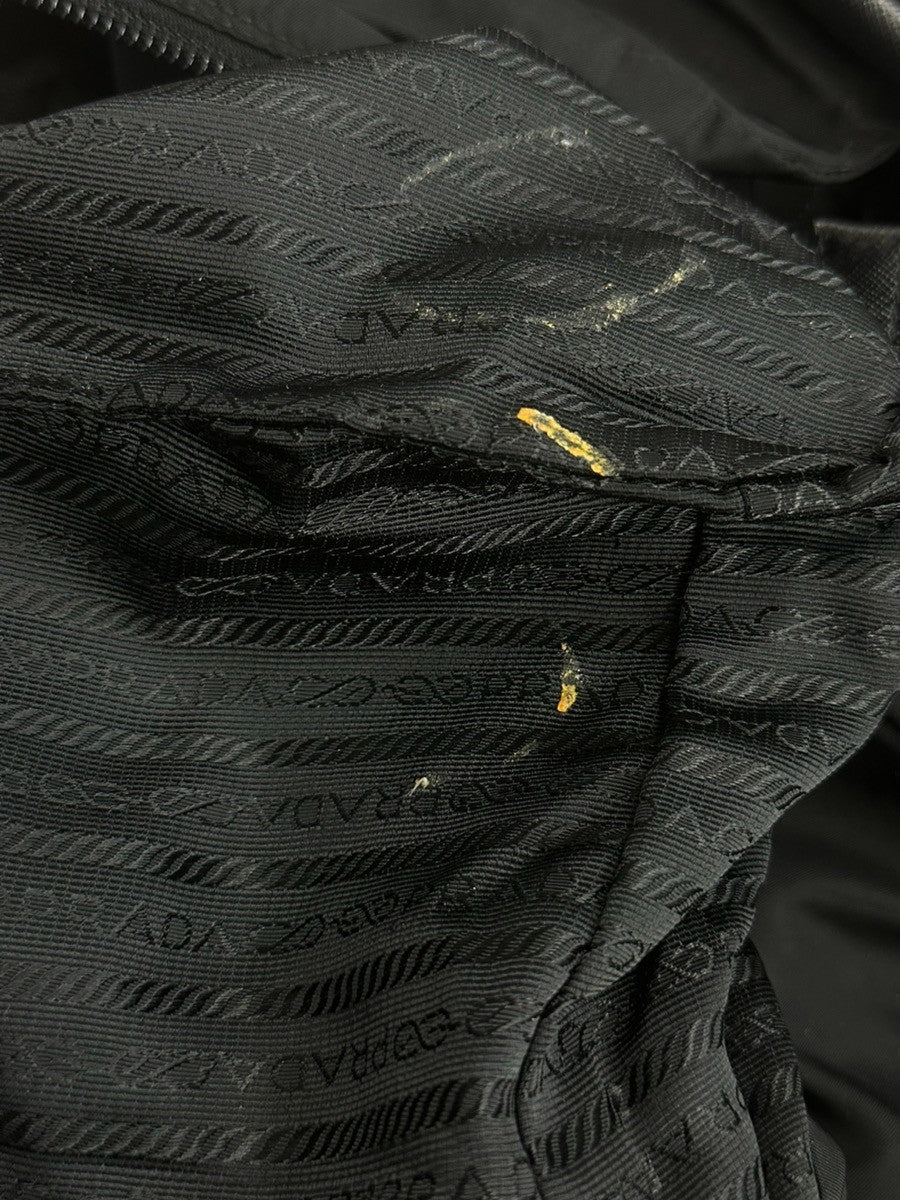 Prada Double Front Pocket Backpack Tessuto Black Nylon Backpack Bag (Pre-Owned)