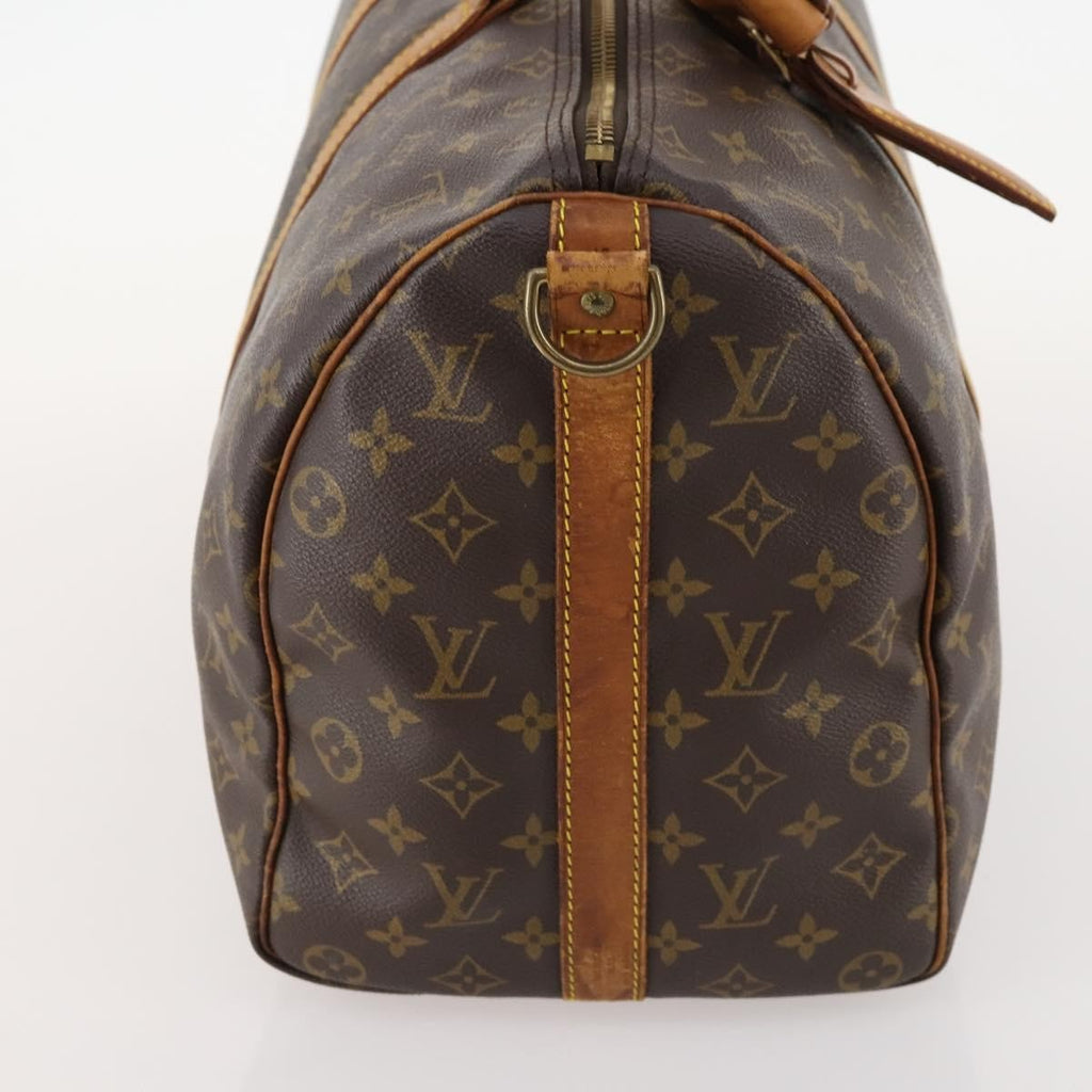 Louis Vuitton Keepall Bandouliere Bag Monogram Canvas Brown Canvas Travel Bag Bag (Pre-Owned)