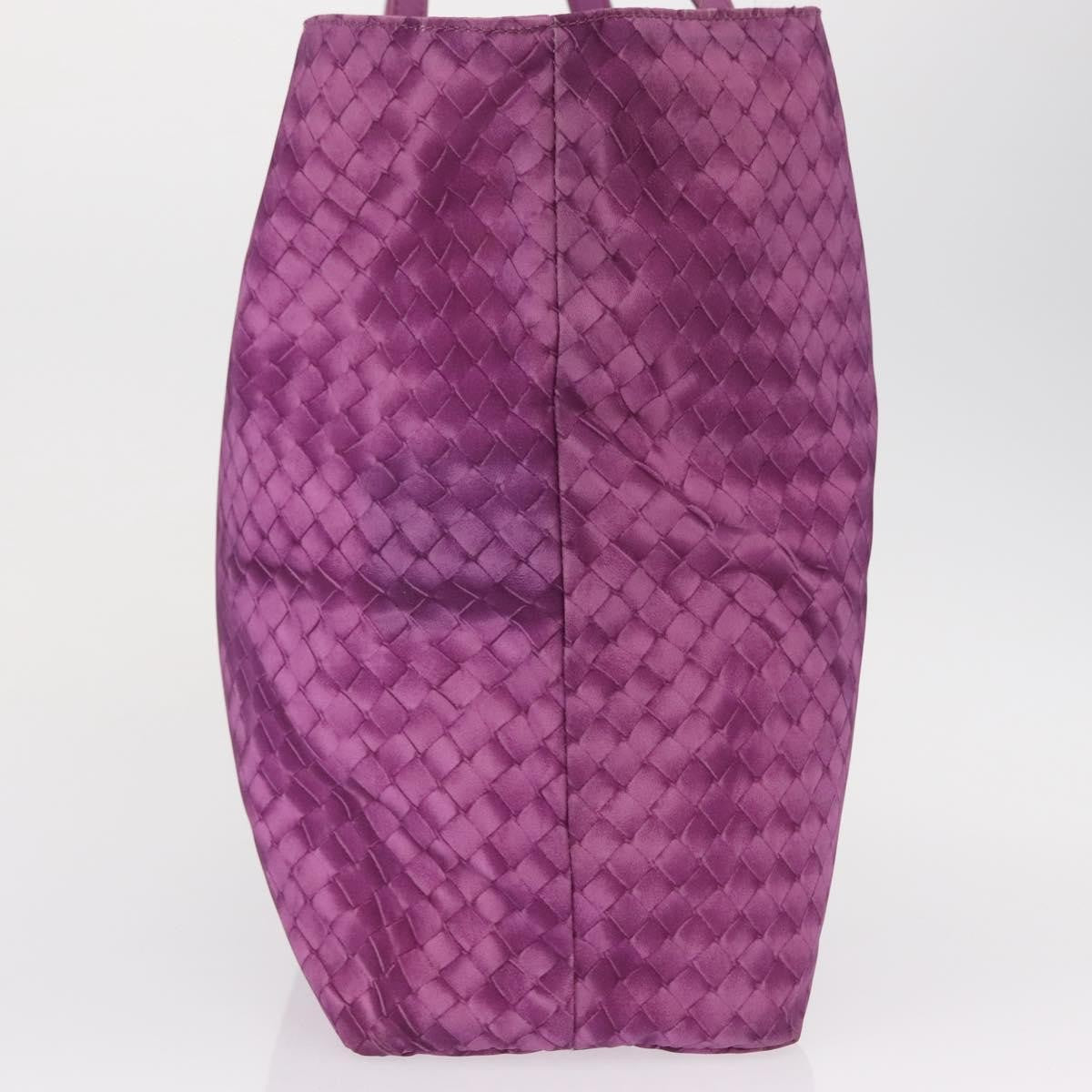 Bottega Veneta Intrecciolusion Tote Printed Nylon Purple Nylon Tote Bag Bag (Pre-Owned)