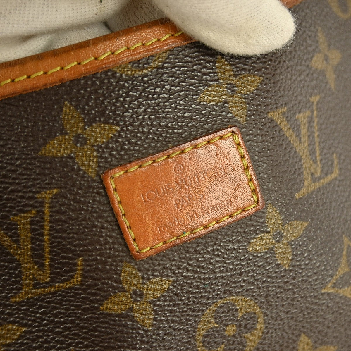 Louis Vuitton Saumur Handbag Monogram Canvas Brown Canvas Shoulder Bag Bag (Pre-Owned)